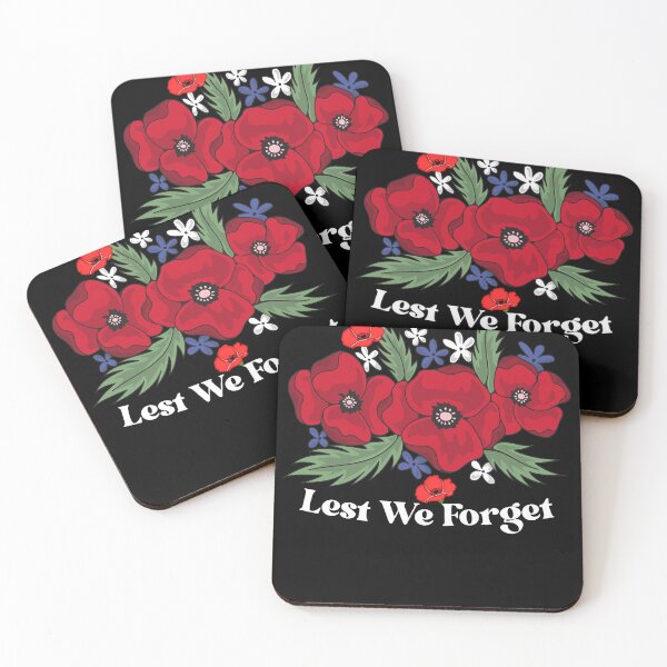 Item preview, anzac day 2025 - Lest We Forget - Red Poppy Day Australian  Men Woman Kids designed and sold by Taylor  ART.