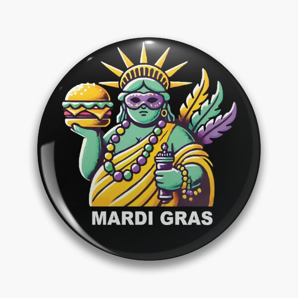 Artikelvorschau, Mardi Gras Freiheitsstatue Burger entworfen und verkauft von LuminOrb.