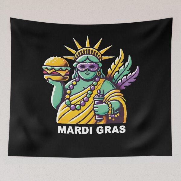 Artikelvorschau, Mardi Gras Freiheitsstatue Burger entworfen und verkauft von LuminOrb.