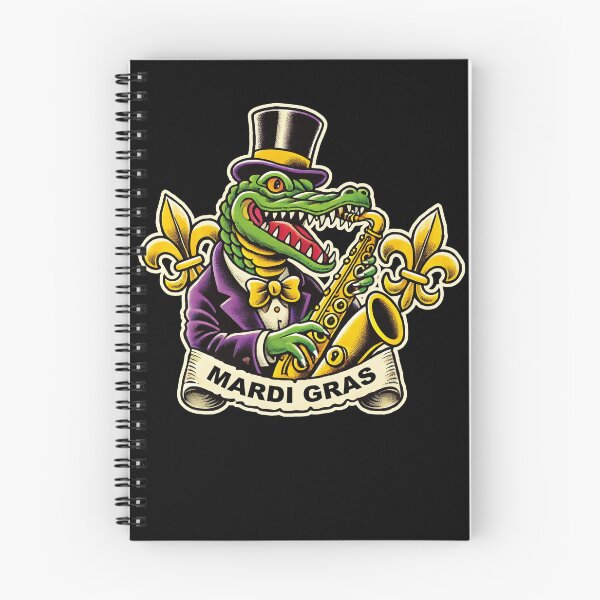 Artikelvorschau, Mardi Gras Krokodil Mit Saxophon entworfen und verkauft von LuminOrb.