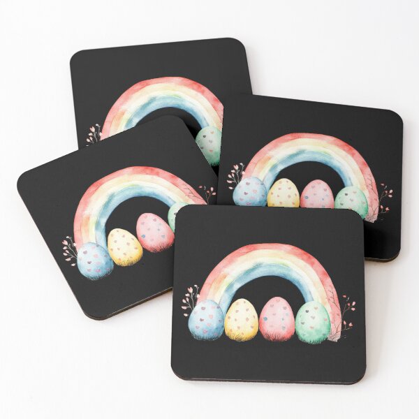 Item preview, Colorful rainbow with Easter eggs designed and sold by SimoesArtistry.
