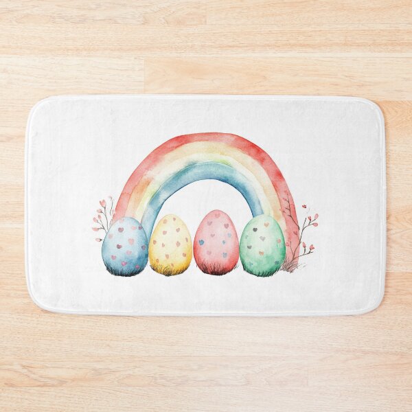 Item preview, Colorful rainbow with Easter eggs designed and sold by SimoesArtistry.