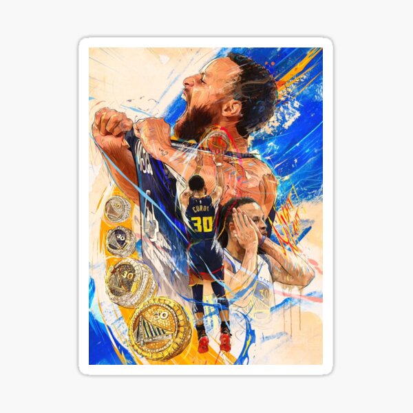 Aperçu de l'œuvre Guerriers de Steph Curry créée et vendue par PrezJones.