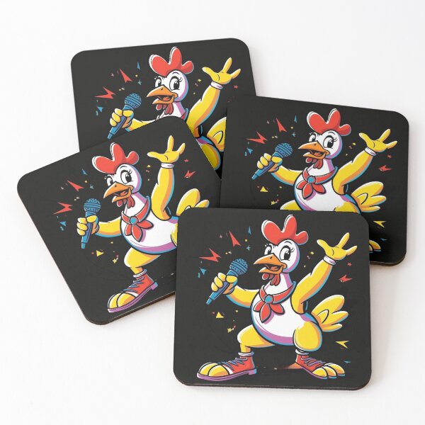 Aperçu de l'œuvre Poulet pop star créée et vendue par Nature's Palette.