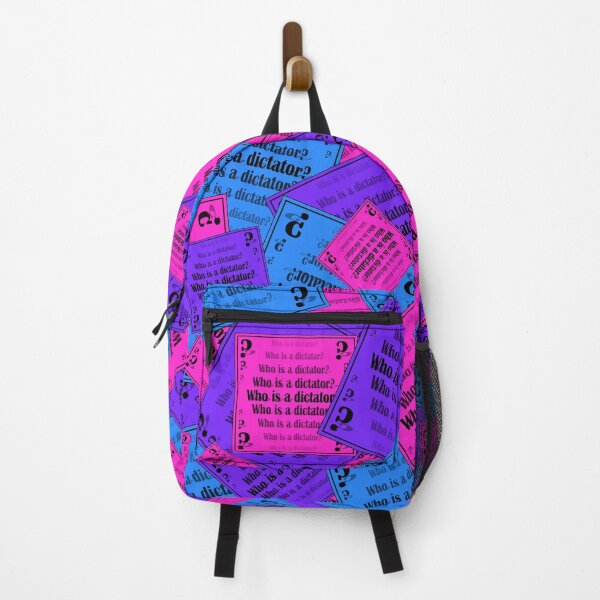Item preview, A bright pattern of signs with the question "Who is a dictator?" designed and sold by Cherevan.