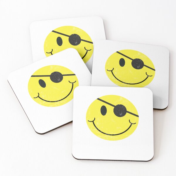 Item preview, Yellow Smile Emotion Face - Retro Happy Pirate Face designed and sold by VISIONSTURME.
