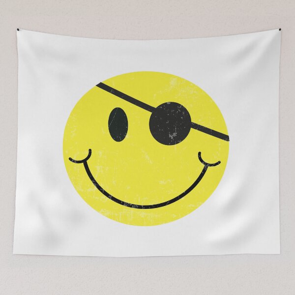 Item preview, Yellow Smile Emotion Face - Retro Happy Pirate Face designed and sold by VISIONSTURME.