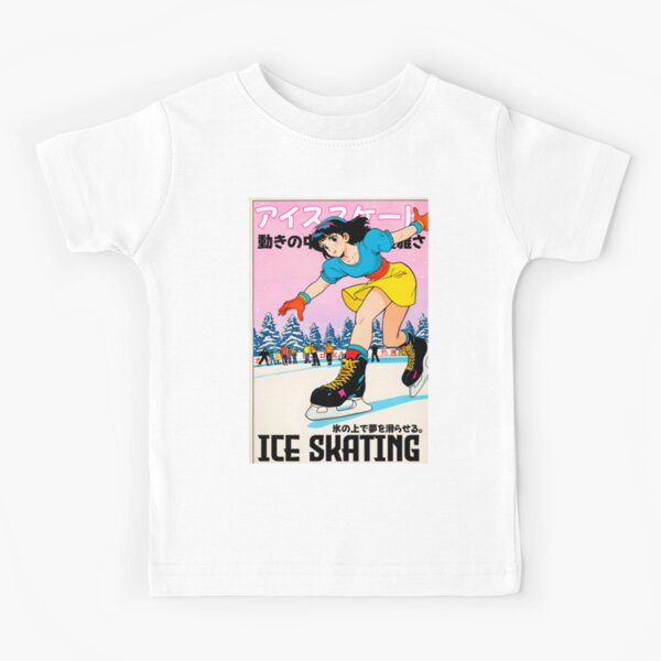 Item preview, Beautiful Anime Girl Ice Skating Sport Retro Design designed and sold by Kiranimeverse.