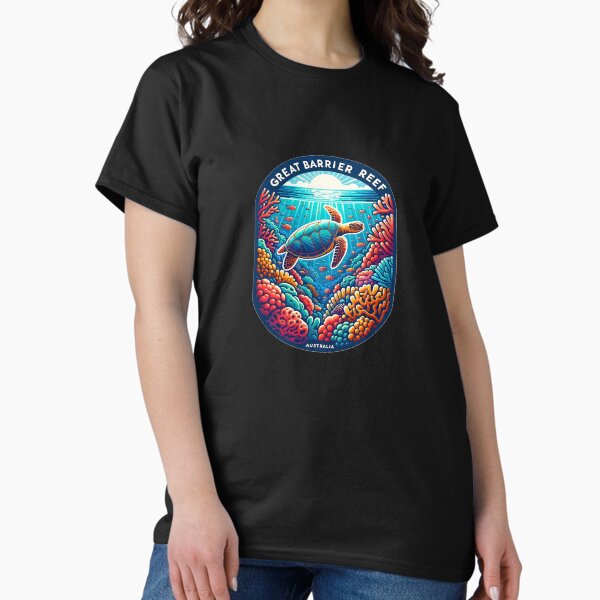 Item preview, Great Barrier Reef Queensland Australia - badge style designed and sold by LoveLabDesign.