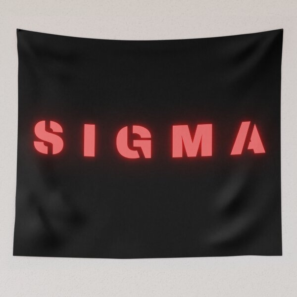 Item preview, SIGMA red neon text  designed and sold by jackoslimited.