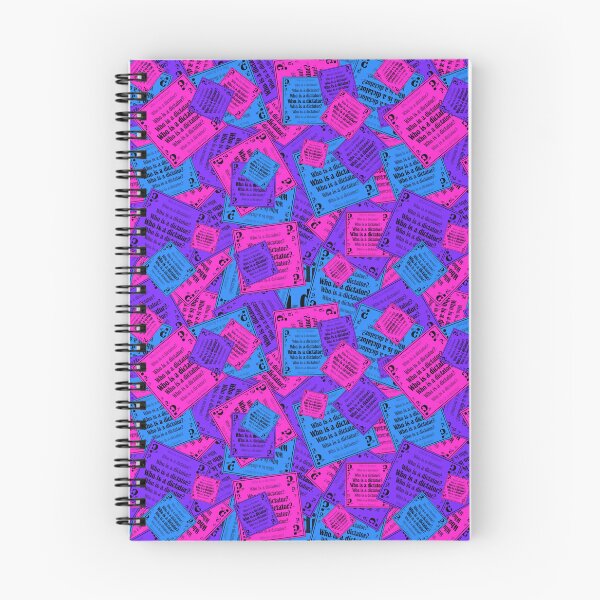 Item preview, A bright pattern of signs with the question "Who is a dictator?" designed and sold by Cherevan.