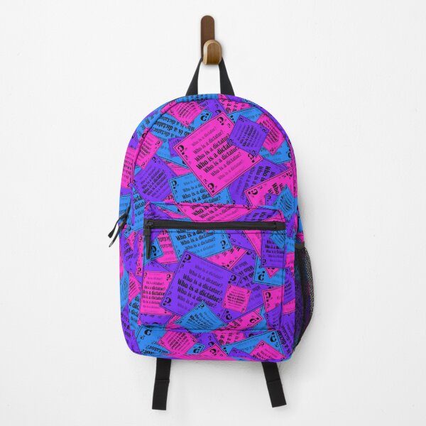 Item preview, A bright pattern of signs with the question "Who is a dictator?" designed and sold by Cherevan.