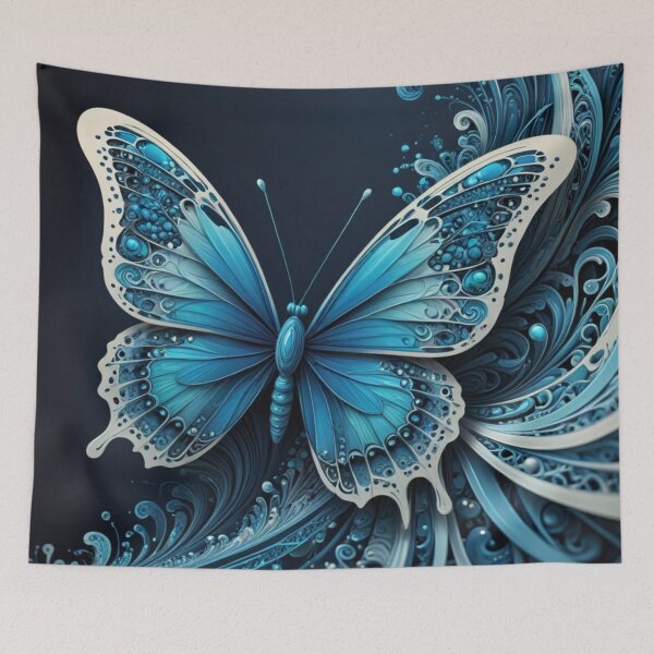 Item preview, Serene Butterfly in a Fantasy Bloom designed and sold by Harmonic_Layers.