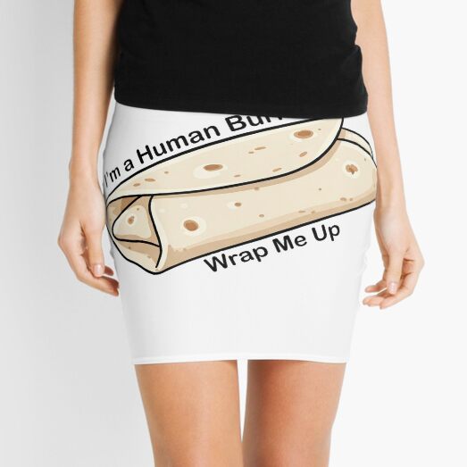 Vista previa del artículo con la obra «Soy un burrito humano - Envuélveme», diseñado y vendido por Owcomm.