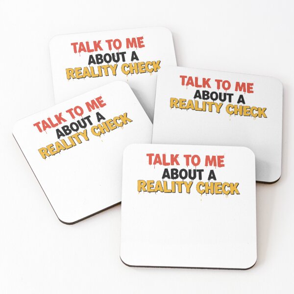 Item preview, talk to me about a reality check designed and sold by FitEnvy.