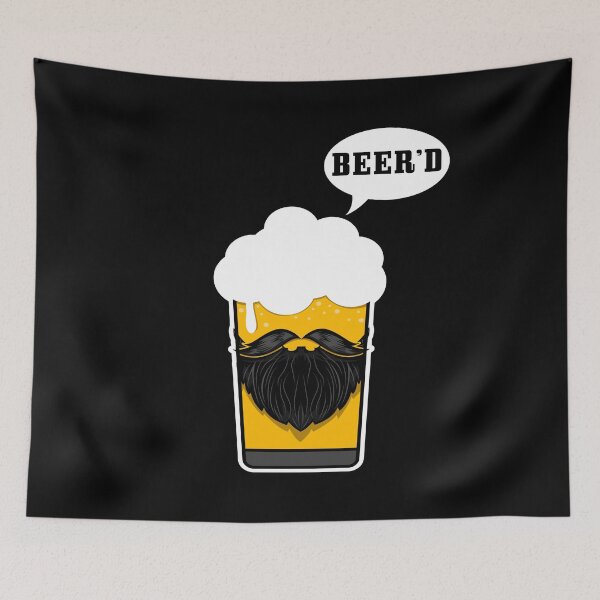 Item preview, Beer Drinking Beard Funny Design for Beer Lovers designed and sold by AllStarMerch.