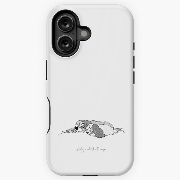 Lady and the Tramp ... Sleeping ... Dreaming - Calligraphy iPhone Tough Case