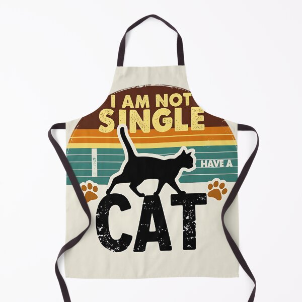 Item preview, Not Single, Just Cat Obsessed - Funny Retro Cat Lover Design designed and sold by M22--.