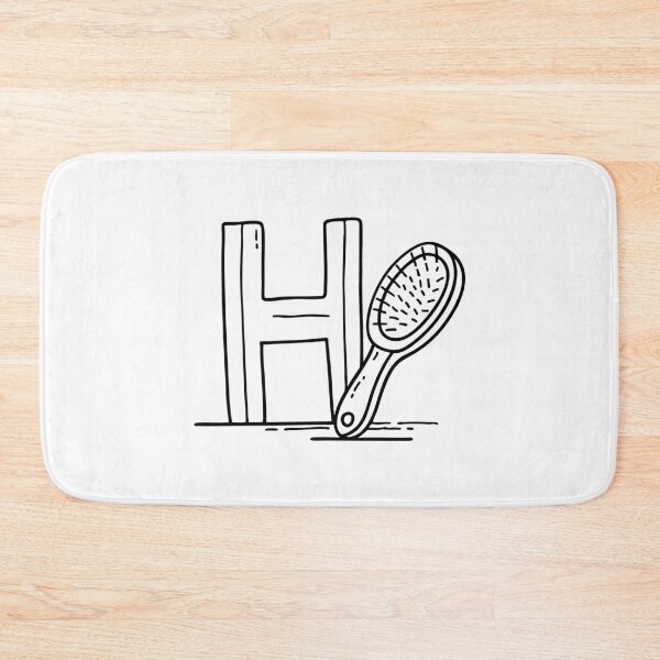 Item preview, Letter H beside Hairbrush designed and sold by rasagamastore.