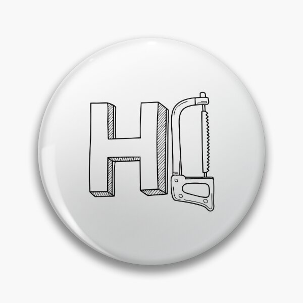 Item preview, Letter H beside Hacksaw designed and sold by rasagamastore.