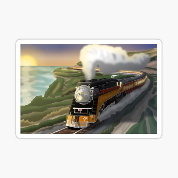 Item preview, Golden State at Golden Hour II designed and sold by Jake's Retro Rails.
