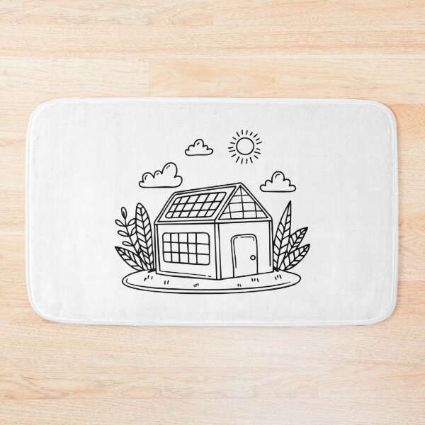 Item preview, Greenhouse surrounded by lush greenery under a bright sky designed and sold by rasagamastore.