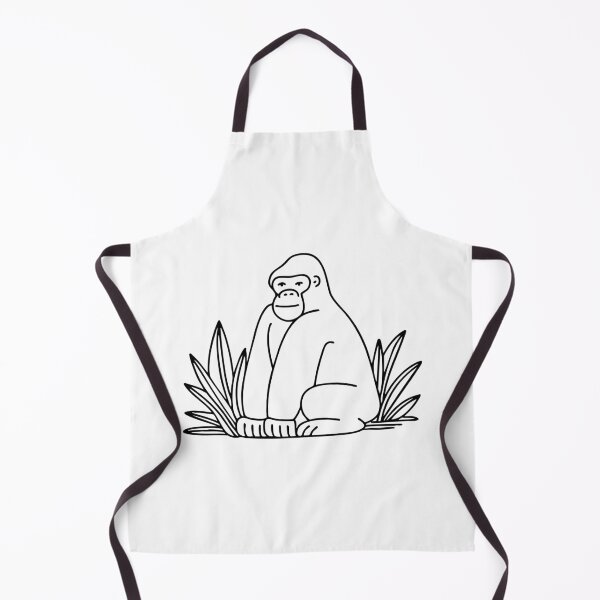 Item preview, Gorilla resting in zoo foliage designed and sold by rasagamastore.