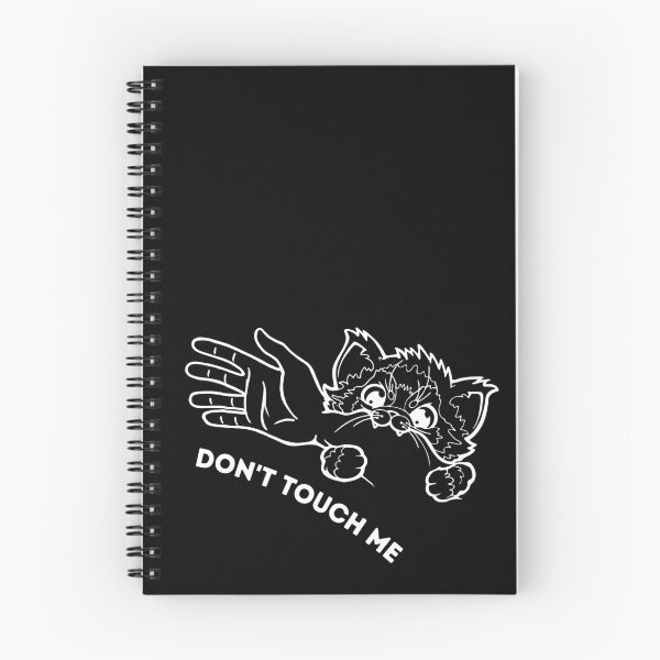 Item preview, don't touch me kitty  designed and sold by CraftyChickpea.