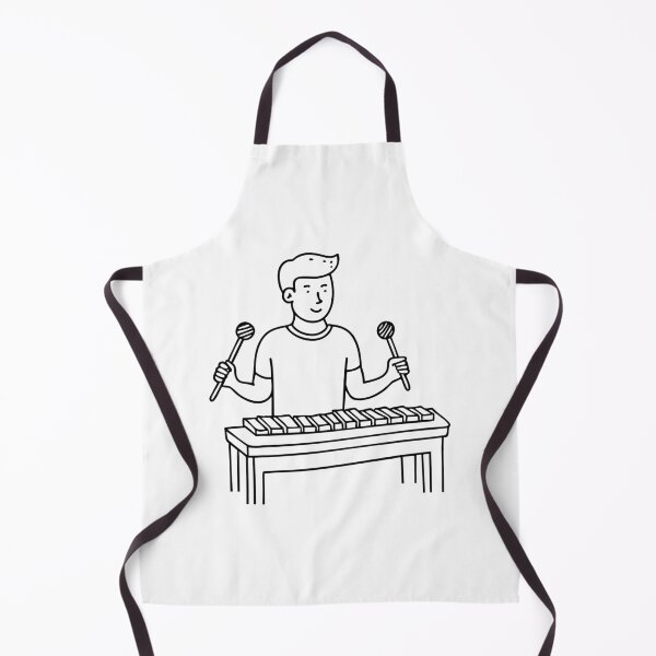 Item preview, Doodle illustration of a musician playing a glockenspiel designed and sold by rasagamastore.