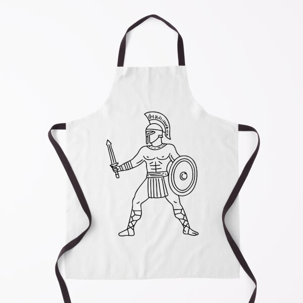 Item preview, Doodle illustration of a gladiator designed and sold by rasagamastore.