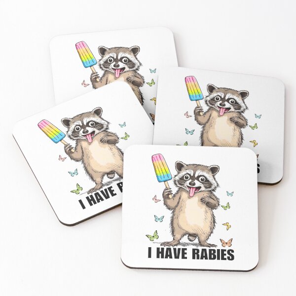 Item preview, I Have Rabies Funny Animal Meme designed and sold by GroovyFusion.
