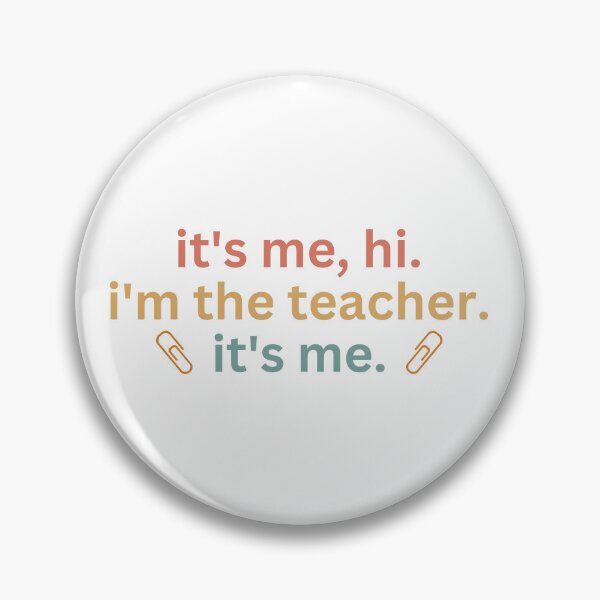 Artikelvorschau, Ich bin es. Hallo, ich bin der Lehrer. Ich bin es. entworfen und verkauft von faridman.