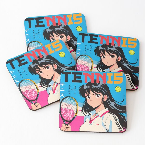Item preview, Cute Retro Anime Girl Tennis Sport Design 80s designed and sold by Kiranimeverse.