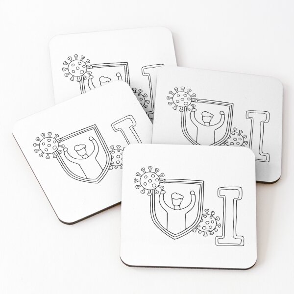 Item preview, A doodle illustration of letter I and Immunity designed and sold by rasagamastore.