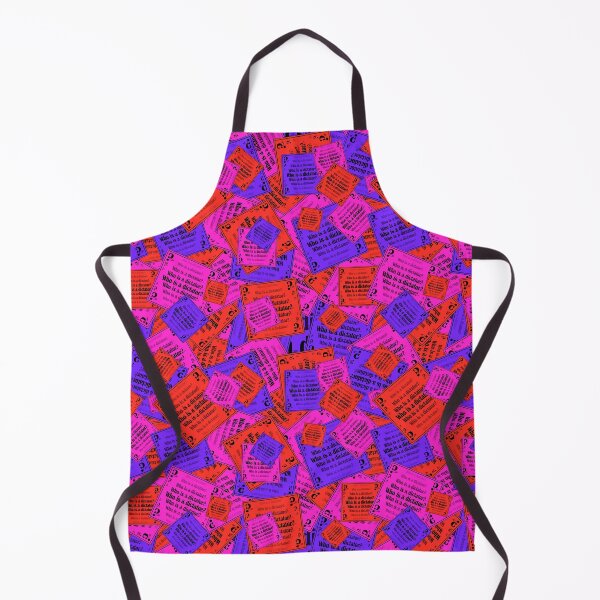 Item preview, A bright pattern of signs with the question "Who is a dictator?" designed and sold by Cherevan.