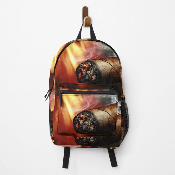Item preview, Smoldering Heat - Lit Cigar with Glowing Embers and Fiery Flames Digital AI Generated Art designed and sold by OlfactoART Studio.