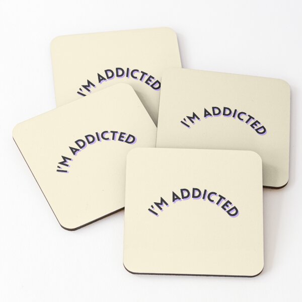 Item preview, I'm Addicted Text Stickers Prints Wall Art Shirts Magnet Home Decoration Gift Love  designed and sold by Saritas Boutique Shop.