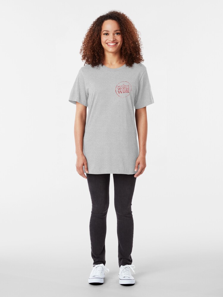 Alternate view of Wonderful World of Wine Slim Fit T-Shirt