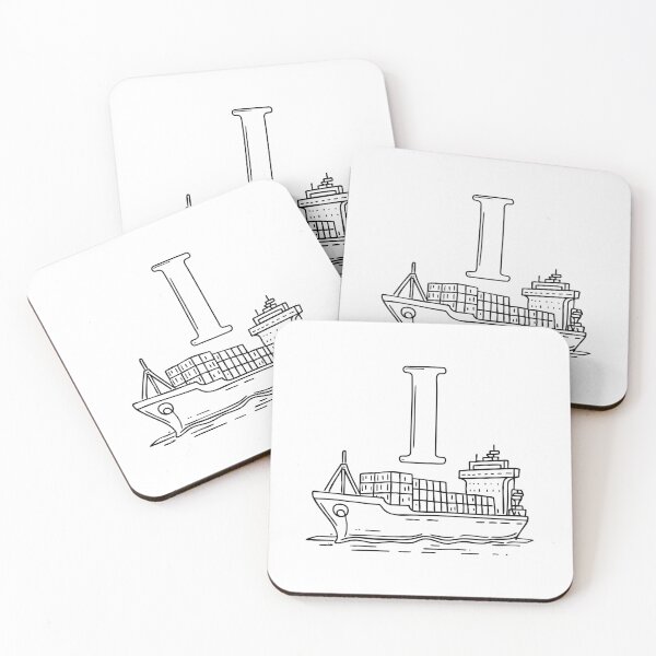 Item preview, A doodle illustration of letter I and Import designed and sold by rasagamastore.