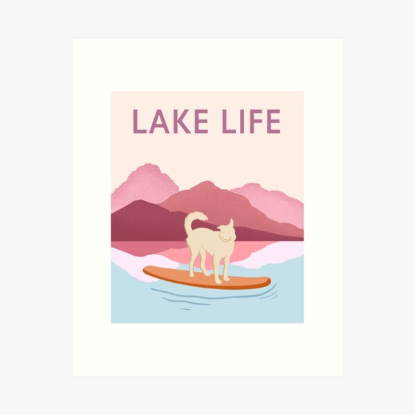 Item preview, Lake Life with the Pup designed and sold by NorthernReighnArtworks.