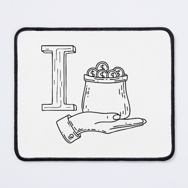 Item preview, A doodle illustration of letter I and Income designed and sold by rasagamastore.