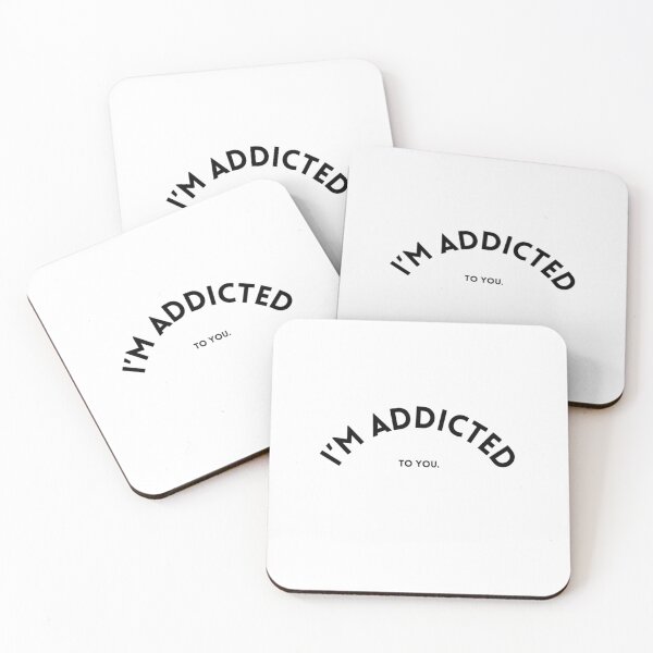 Item preview, I'm Addicted To You Text Stickers Prints Wall Art Shirts Magnet Home Decoration Gift Love  designed and sold by Saritas Boutique Shop.