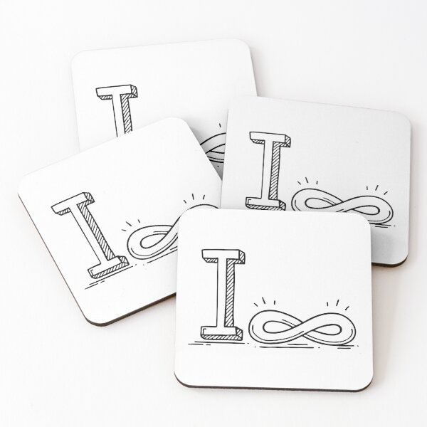 Item preview, A doodle illustration of letter I and Infinity designed and sold by rasagamastore.