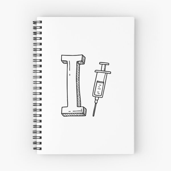 Item preview, A doodle illustration of letter I and Inject designed and sold by rasagamastore.