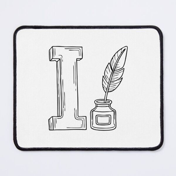 Item preview, A doodle illustration of letter I and Ink designed and sold by rasagamastore.