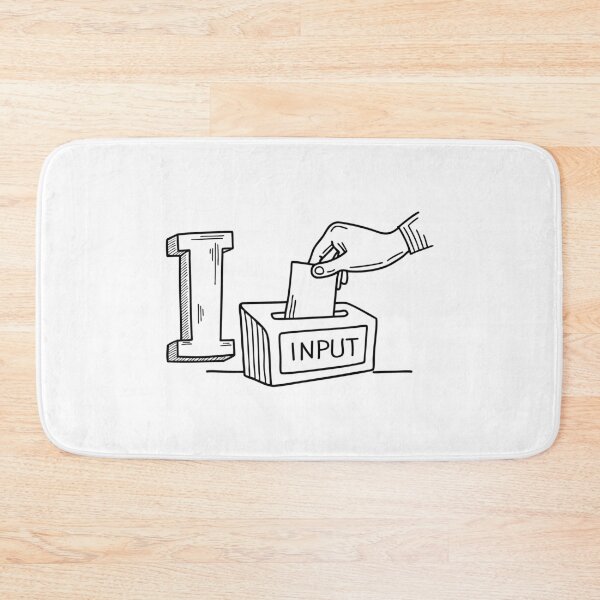 Item preview, A doodle illustration of letter I and Input designed and sold by rasagamastore.