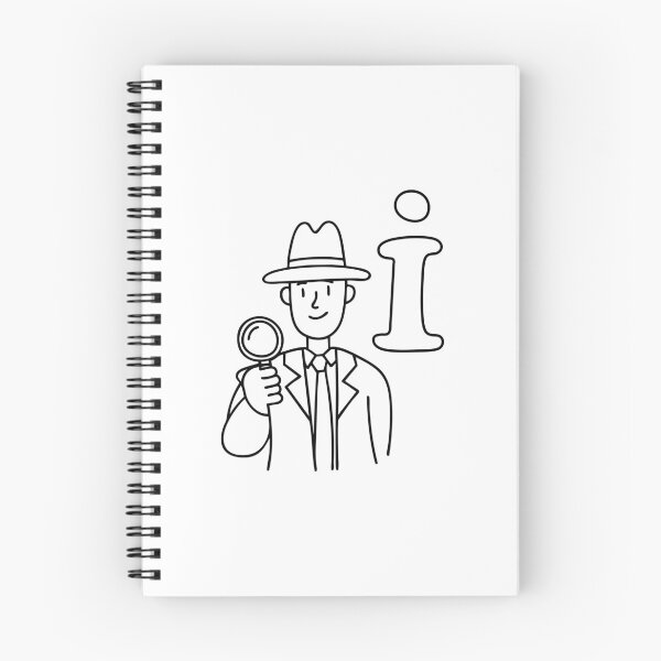 Item preview, A doodle illustration of letter I and Inspector designed and sold by rasagamastore.