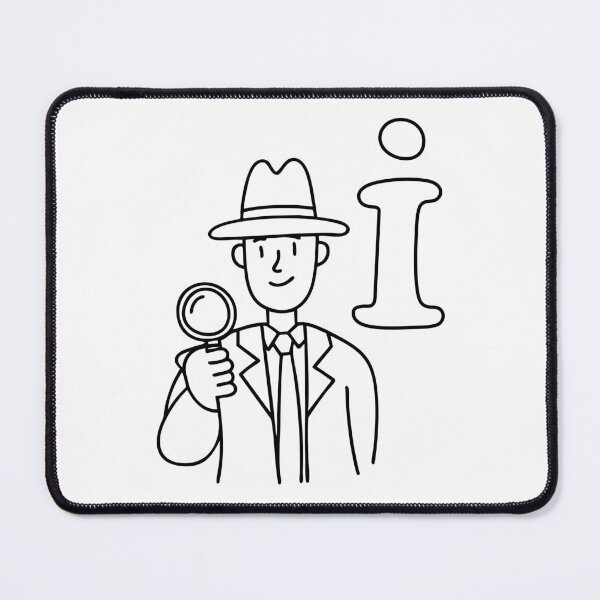 Item preview, A doodle illustration of letter I and Inspector designed and sold by rasagamastore.