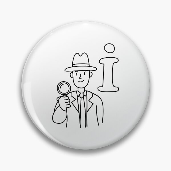 Item preview, A doodle illustration of letter I and Inspector designed and sold by rasagamastore.