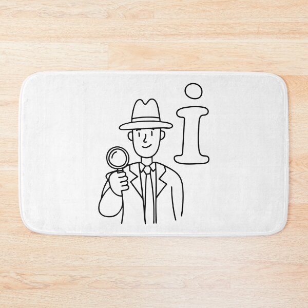 Item preview, A doodle illustration of letter I and Inspector designed and sold by rasagamastore.